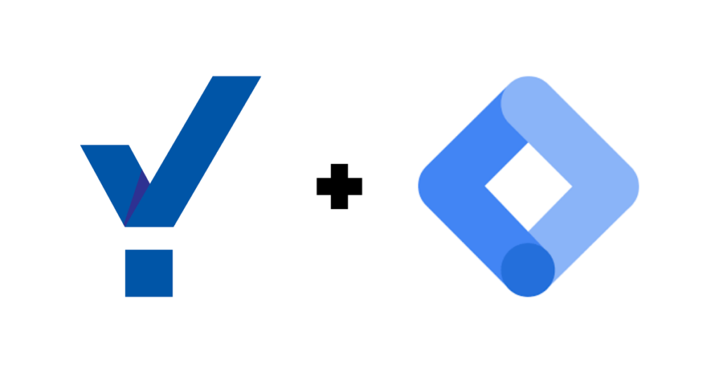 CookieYes CMP and Google Tag Manager Logo on White Background
